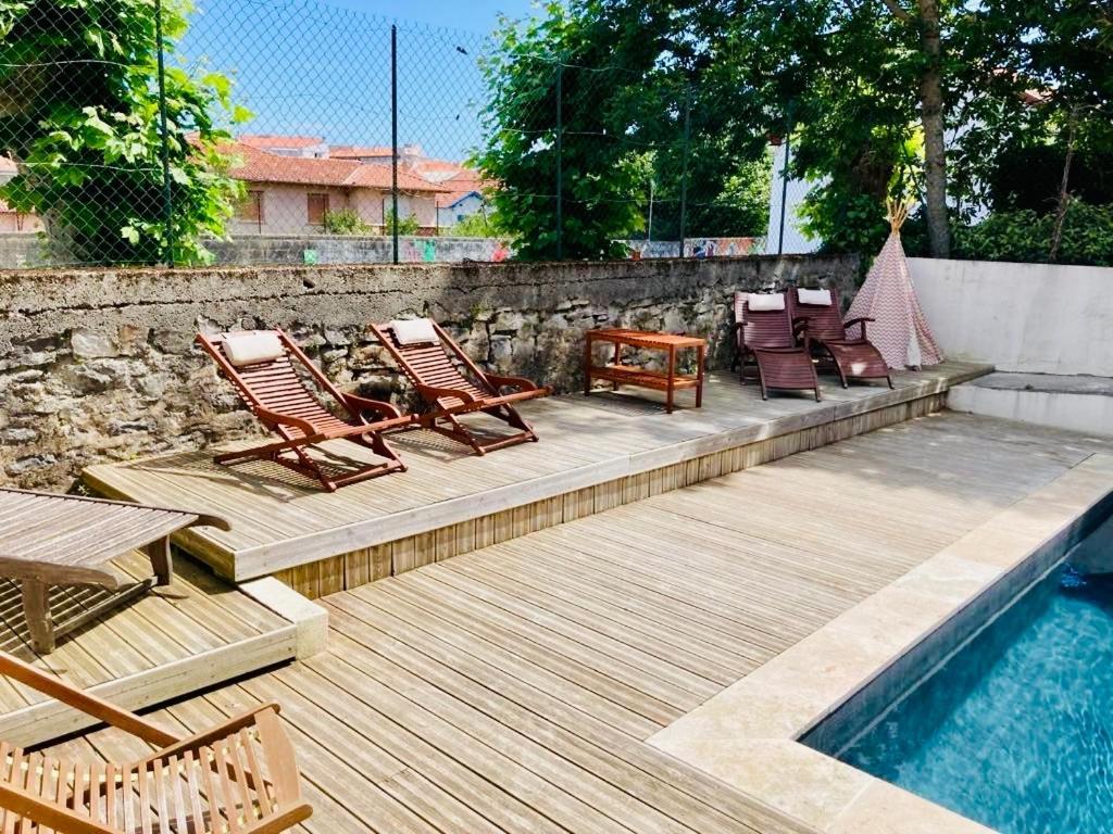 Charming 1 Bedroom Flat, Biarritz Center With Pool And Car Park Exterior foto